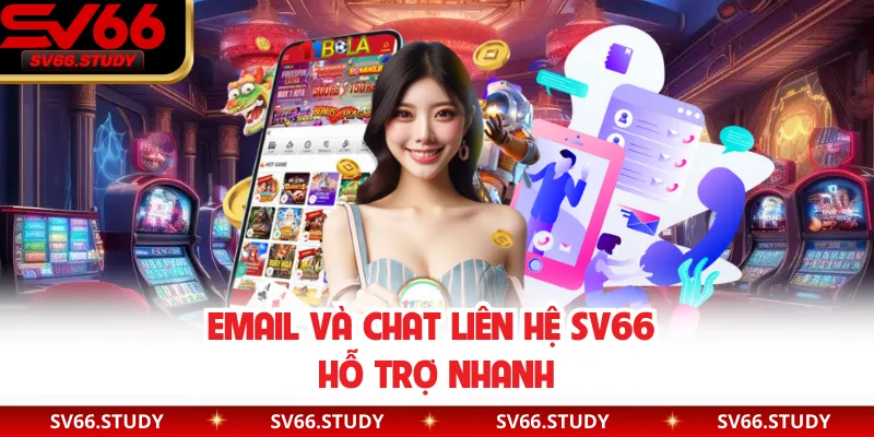Email và chat liên hệ SV66 hỗ trợ nhanh